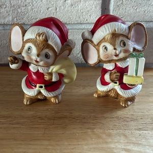 Homco Christmas Mice